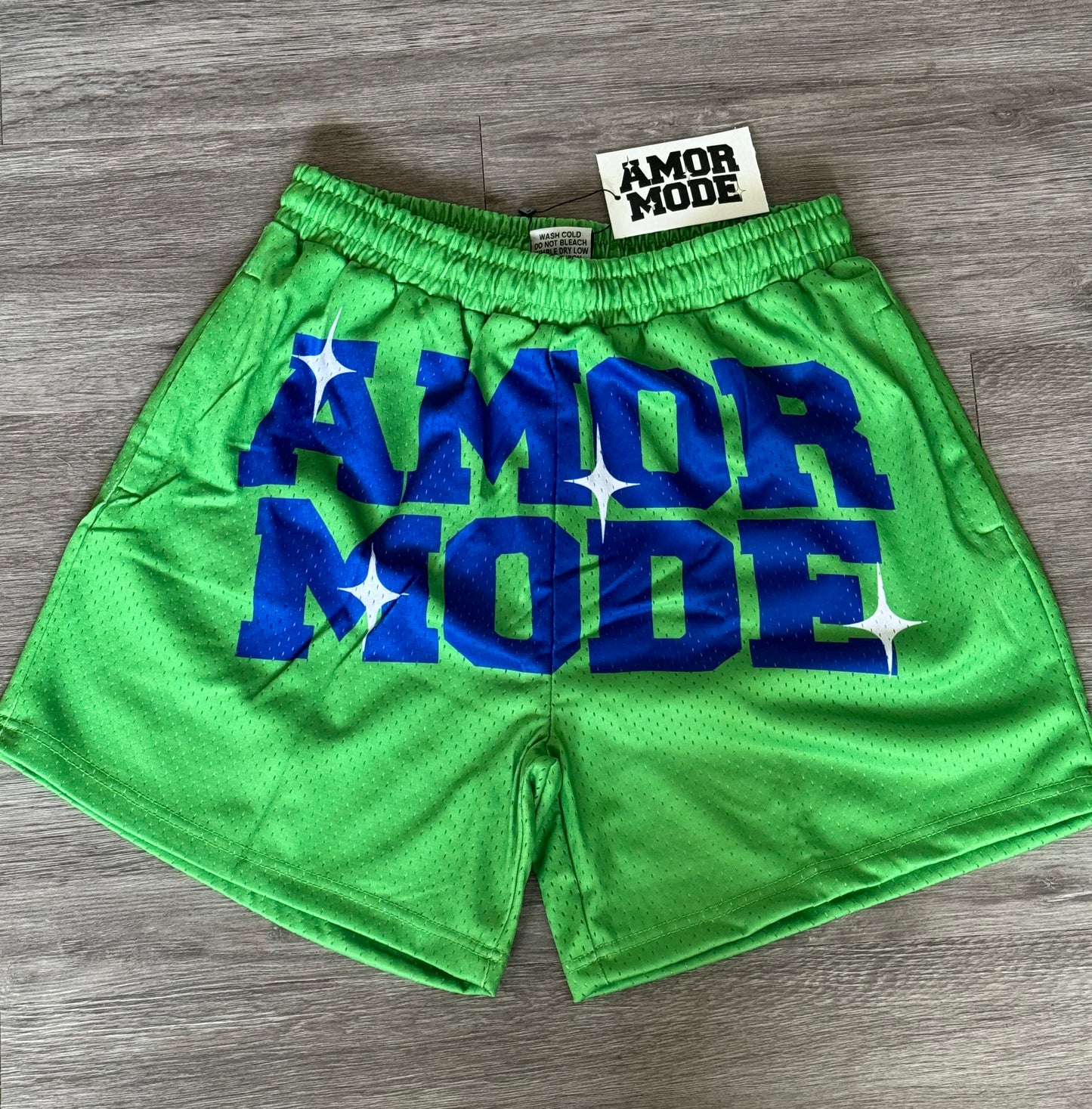 AMORMODE (GREEN/ROYAL BLUE) SHORTS