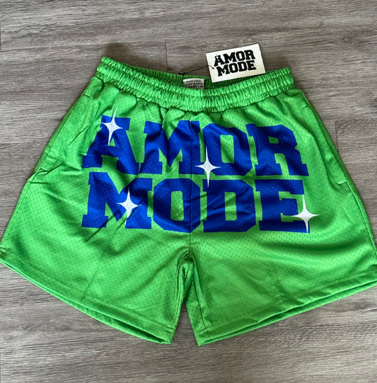 AMORMODE (GREEN/ROYAL BLUE) SHORTS