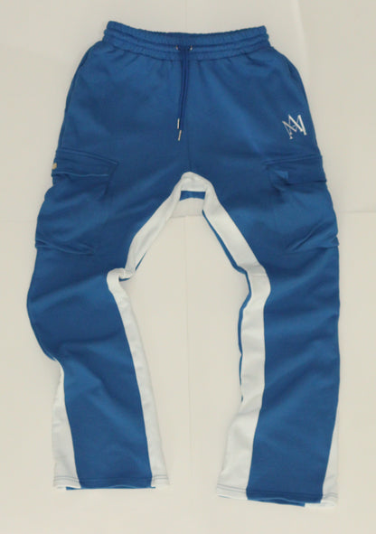 "AM" Flared Pants (blue)