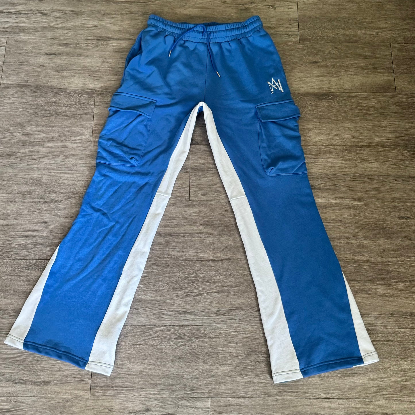 "AM" Flared Pants (blue)